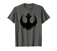 Star Wars Distressed Rebel Logo Black T-Shirt