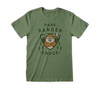 Offizielles Star Wars Ewok Endor Park Ranger Grünes Unisex T-Shirt - Größe: XXL