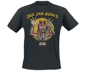 Star Wars Episode 1 Silly Jar Jar T-Shirt schwarz in M
