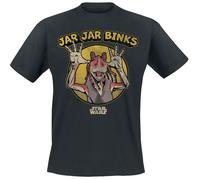 Star Wars Episode 1 Silly Jar Jar T-Shirt schwarz in XXL
