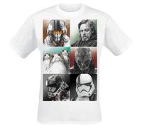 STAR WARS Episode 8 - Die letzten Jedi - Characters T-Shirt weiß L