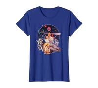 Star Wars Episode IV: A New Hope Vintage Movie Art T-Shirt, Damen, Königsblau, S