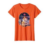 Star Wars Episode IV: A New Hope Vintage Movie Art T-Shirt, Damen, Orange, XL