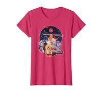 Star Wars Episode IV: A New Hope Vintage Movie Art T-Shirt, Damen, Rot Meliert, XL