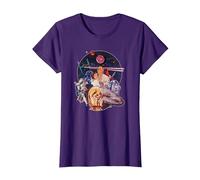 Star Wars Episode IV: A New Hope Vintage Movie Art T-Shirt, Damen, Violett, XL