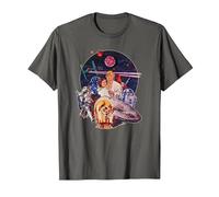 Star Wars Episode IV: A New Hope Vintage Movie Art T-Shirt, Herren, Anthrazit, 3XL