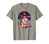 Star Wars Episode IV: A New Hope Vintage Movie Art T-Shirt, Herren, Schiefergrau, XL