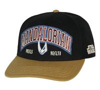 Star Wars Erwachsene bestickte Precurve Snapback Mütze für Damen und Herren, Mandalorian, Einheitsgröße