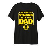 Star Wars Father's Day Force is Strong Dad Vater Papa Premium T-Shirt