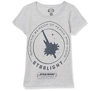 Star Wars Girl's Galactic Beacon Of Peace T-Shirt Athletic Heather, Medium