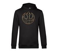 Star Wars Gold Rebel Logo Kapuzenjacke schwarz in XXL