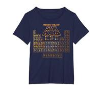 Star Wars Golden Rule Periodensystem der Charaktere T-Shirt T-Shirt, Damen Große Größen, Marineblau, 2X