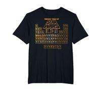 Star Wars Golden Rule Periodensystem der Charaktere T-Shirt T-Shirt, Herren Große Größen, Schwarz, 3X Tall