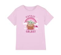 Star Wars Grogu Cutest In The Galaxy Girls T Shirt, Pink, 12-13 Years