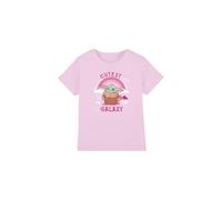 Star Wars Grogu Cutest In The Galaxy Girls T Shirt, Pink, 3-4 Years