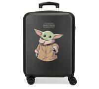 Star wars Grogu Maleta de Cabina Negro 40x55x20 cms Rígida ABS Cierre TSA Integrado 38,4L 2,82 kgs 4 Ruedas Dobles Equipaje Mano