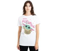 Star Wars Grogu Mood Adorable Ladies T Shirt, White, XX-Large