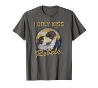 Star Wars Han Solo Princess Leia I Only Kiss Rebels T-Shirt