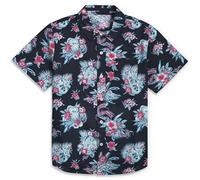 Star Wars Herren Shirt Hemd mit Button-Down-Kragen, Peacoat gezogene Kordeln, L