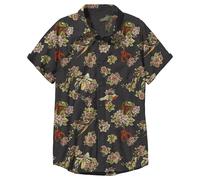 STAR WARS Herren Boba Fett Hemd mit Blumenmuster, Schwarz, Klein
