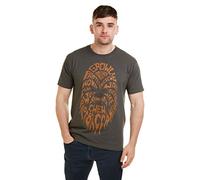 Star Wars Herren Chewbacca Text T-Shirt, Anthrazit, XXL EU