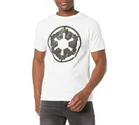 Star Wars Herren Empire Emblem T-Shirt, Weiss/opulenter Garten, Mittel