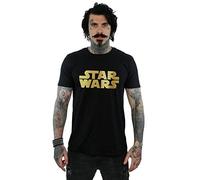 Star Wars Herren Gold Logo T-Shirt Schwarz XX-Large