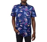 Star Wars Herren Hemd mit Button-Down-Kragen, Navy Samurai Trooper, XX-Large