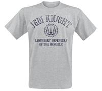 Star Wars Herren Jedi Knight Collegiate T-Shirt Gr. XXL, Grau (Grey Marl SPO)