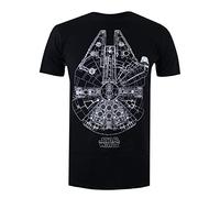 Star Wars Herren Millenium Lines T-Shirt, Schwarz Set, M