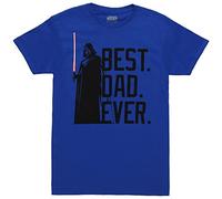 Star Wars Herren Offiziell Lizenzierte T-Shirts für Papa Hemd, Blau/Bestest Dad, Klein