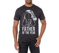 Star Wars Herren Offiziell Lizenzierte T-Shirts für Papa Hemd, Schwarz//Vater des Jahres, Groß