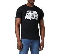 Star Wars Herren Retro Logo T Shirt, Schwarz (Black Blk), L EU