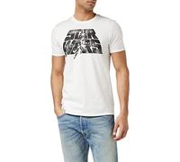 Star Wars Herren Retro Logo T Shirt, Weiß (White White), S EU