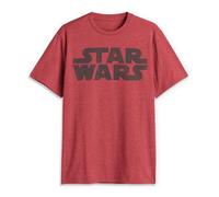 Star Wars Herren Simplest Logo Graphic Tee Hemd, Rot Htr, Klein