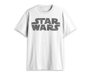 Star Wars Herren Simplest Logo Graphic Tee Hemd, weiß, Mittel