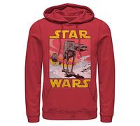 STAR WARS Herren Sw ATAT Pullover Hoodie Kapuzenpullover, Rot/Ausflug, einfarbig (Getaway Solids), X-Large