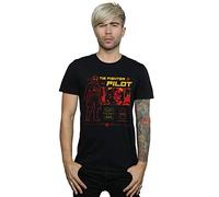 Star Wars Herren Tie Fighter Pilot T-Shirt Schwarz Medium