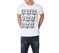 Star Wars Herren Trooper Emotions T-Shirt Gr. XX-Large, Bianco (Blanc)