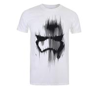 Star Wars Herren Trooper Mask T-Shirt, Weiß, L EU