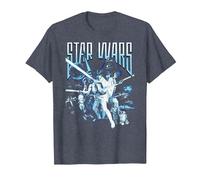 Star Wars Herren Vintage Space Graphic T-Shirt, Marineblau, meliert, 5X-Groß