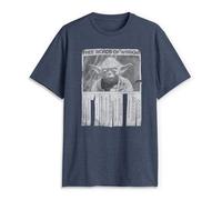 Star Wars Herren Words Of Wisdom T-shirt, Heather Navy, 4XL