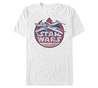 Star Wars Herren X Logo T-Shirt, Weiß, S