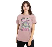 Star Wars Hippie Grogu Ladies T Shirt, Pink, Medium
