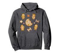 Star Wars Holiday Christmas Gingerbread Cookie Villains Pullover Hoodie