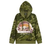 Star Wars Hoodie Jungen, Kleid Langarm Baby Yoda Sweatshirt Jungen, 100% Baumwolle Camo Kapuzenpullover Kinder, Teenager und Jungen Pullover 7-15 Jahre (Grün, 13-14 Jahre)