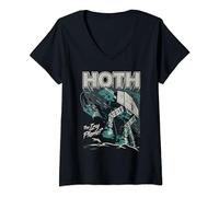 Star Wars Hoth The Ice Planet Retro Comic T-Shirt mit V-Ausschnitt