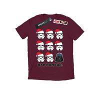 Star Wars - "Humbug" T-Shirt für Herren (Burgunderrot) 2XL