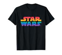 Star Wars Iconic Rainbow Color Big Chest Logo T-Shirt