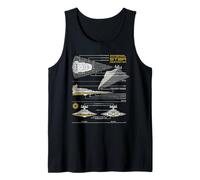 Star Wars Imperial Star Destroyer Schematic Blueprint Tank Top